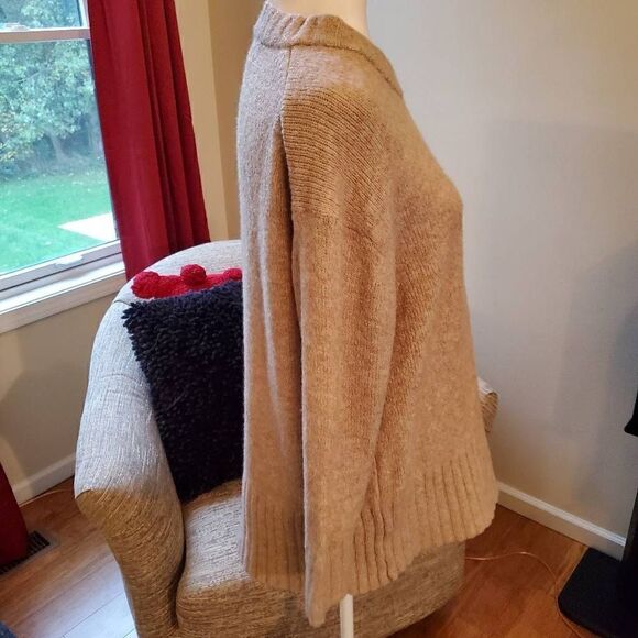 Zara Beige Chunky Soft Knit Sweater S - Picture 4 of 10